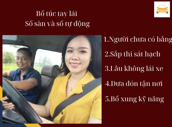 Bổ túc tay lái Bắc Giang xe số sàn và xe ô tô tự động